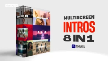 پروژه اماده افتر افکت Multiscreen Intros Pack