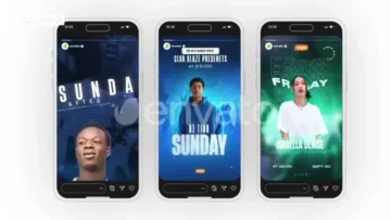 پروژه اماده افتر افکت استوری و ریلز اینستاگرام Music Stories