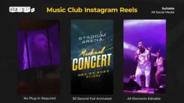 پروژه اماده افتر افکت Music Club Instagram Reels