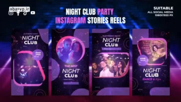 پروژه اماده افتر افکت استوری اینستاگرام Night Club Party