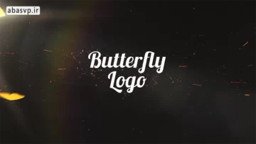 لوگوموشن زیبا داوینچی ریزالو Butterfly Logo Reveal