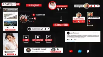پک کامل نوتیفیکیشن های یوتیوب Youtube Notification Pack
