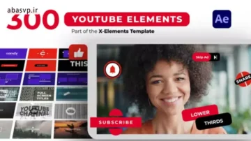 دانلود پروژه افترافکت YouTube Elements