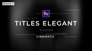 پک کامل تایتل های یوتیوب Titles Elegant Cinematic