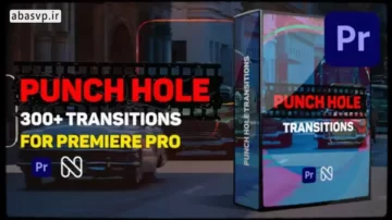 دانلود پروژه آماده پریمیر Punch Hole Transitions