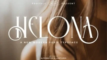 فونت انگلیسی Helona Font