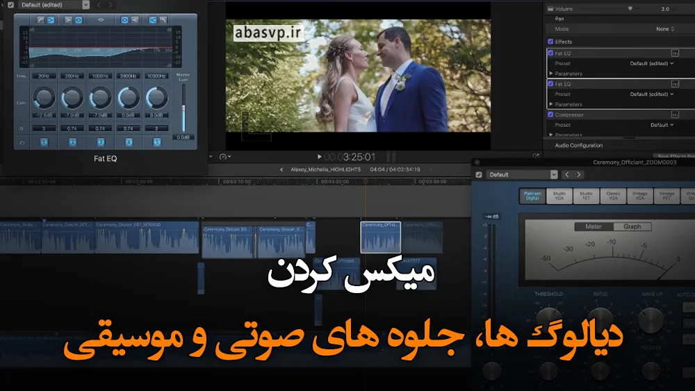 میکس کردن دیالوگ ها، جلوه های صوتی و موسیقی
