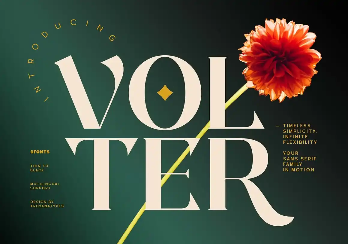 فونت انگلیسی volter 1