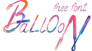 فونت انگلیسی بالن balloon