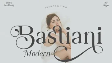 فونت انگلیسی bastiani modern