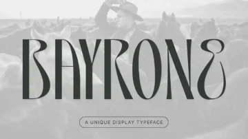 فونت انگلیسی bayrone