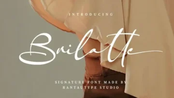 فونت انگلیسی brilatte signature