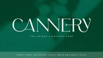 فونت انگلیسی cannery