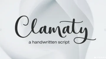 فونت انگلیسی clamaty script