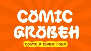فونت انگلیسی comic grobeh