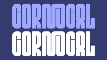 فونت انگلیسی cornocal