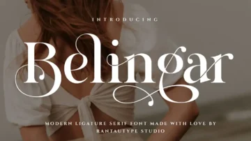 فونت انگلیسی Belingar