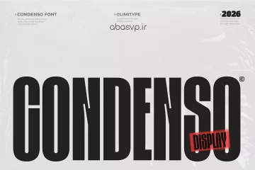 فونت انگلیسی Font Condenso