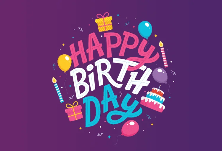 دانلود فونت انگلیسی Happy birthday