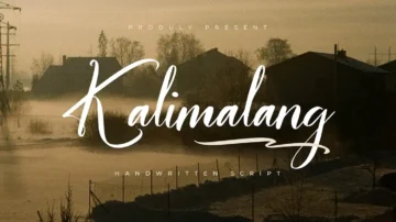 فونت انگلیسی Kalimalang