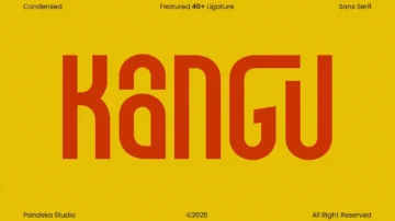 فونت انگلیسی kangu