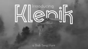 فونت انگلیسی klenik