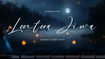 فونت انگلیسی lentera jiwa 2