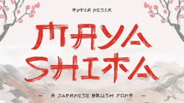فونت انگلیسی Mayashita
