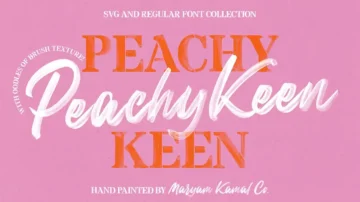 فونت انگلیسی Peachy Keen