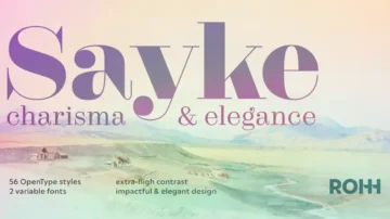 فونت انگلیسی sayke font family