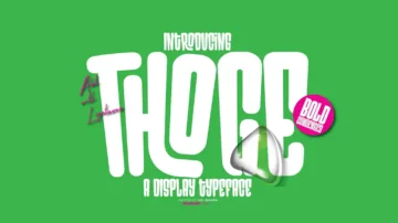 فونت انگلیسی thoge display