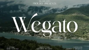 فونت انگلیسی wegato