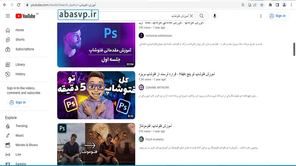 سایت youtube